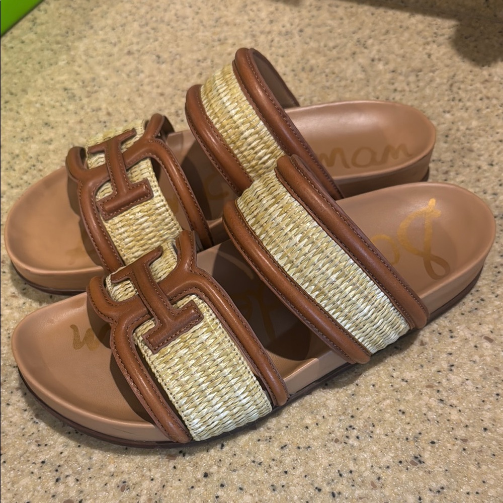 Sam Edelman Size. 9 Rowan Slide Footbed Sandal Great Condition